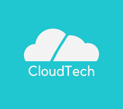 Cloud tech logo design