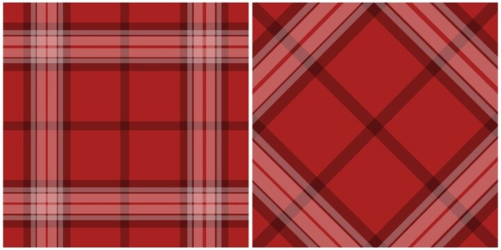 Red Plaid Tartan Fabric Seamless 