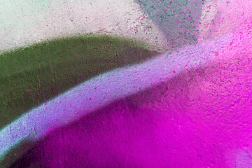Beautiful bright colorful street art graffiti background. Abstract creative spray drawing fashion colors on the walls of the city. Urban Culture gradient texture, copyspace backdrop © Yaroslav