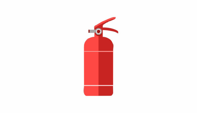 Red Fire Extinguisher Safety Icon