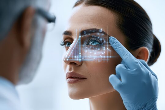 Plastic surgery consultation on nose reshaping