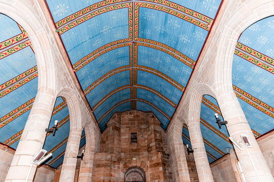 parish close church of plogonnec, finistere, brittany, france