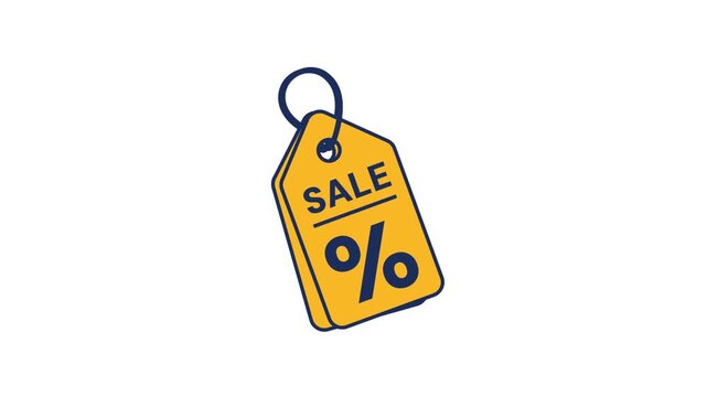 Online Shopping Sale Price Tag on Digital Storefront Window Vector Illustration