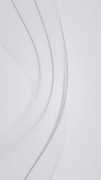 Curved lines flow across a bright vertical background in a minimal 3D animation designed for mobile app splash screens and modern interface design