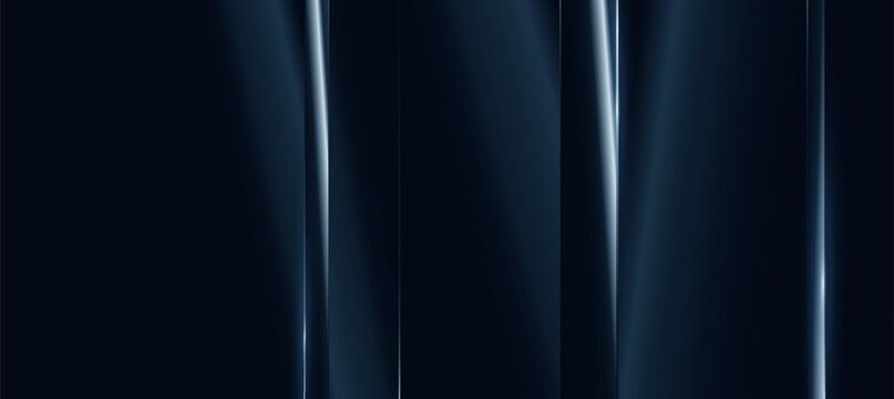 Abstract dark blue background with glowing light streaks