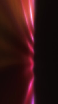 Luminous red rays flow along a vertical dark edge in a striking 3D animation crafted for mobile gaming navigation and glowing app interfaces