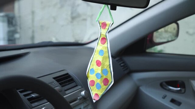 Fathers day tie made by a child