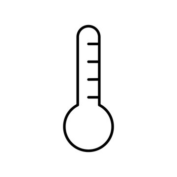 temperature thermometer editable stroke icon 