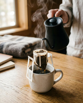 Frischer Filterkaffee als kompakte Einzelportion