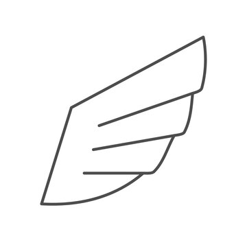 Modern wing line outline icon
