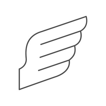 Insignia wing line outline icon