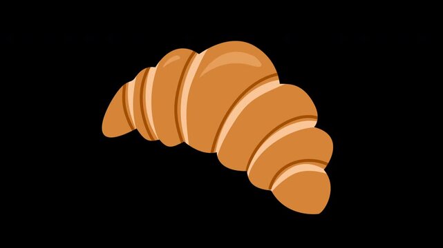 illustration croissant bread