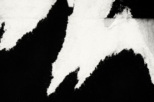 Old ripped torn black and white fly posters textures backgrounds grunge creased crumpled paper vintage collage placards empty space for text