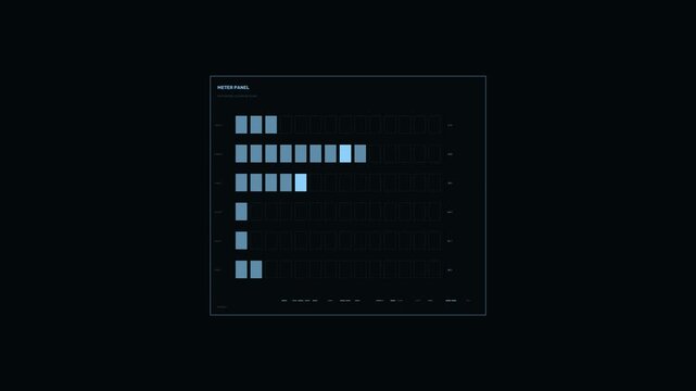 Segmented Data Meter HUD Seamless Loop