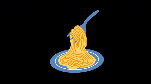 spaghetti pasta illustration cartoon