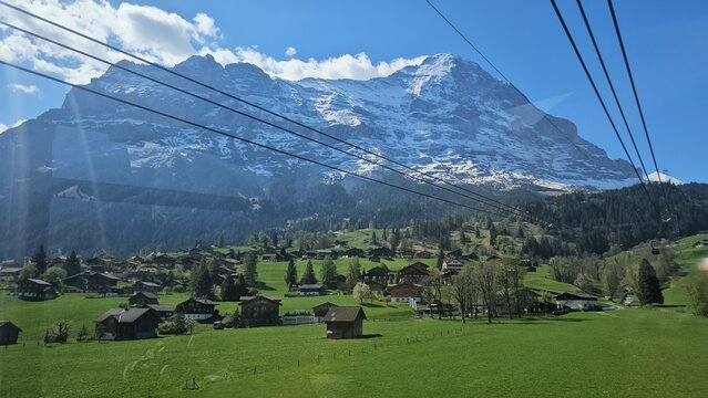 ski resort in switzerland at grindelwald