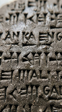 Ancient Wet Clay Scribe Tablet with Intricate Sumerian Cuneiform Inscriptions