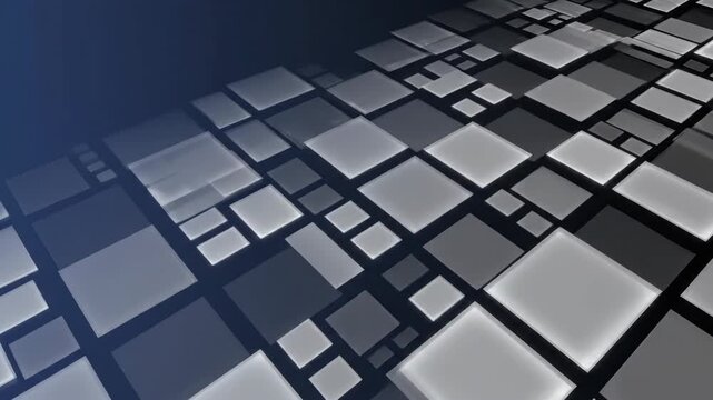 Abstract digital background of square tiles in gradient tones
