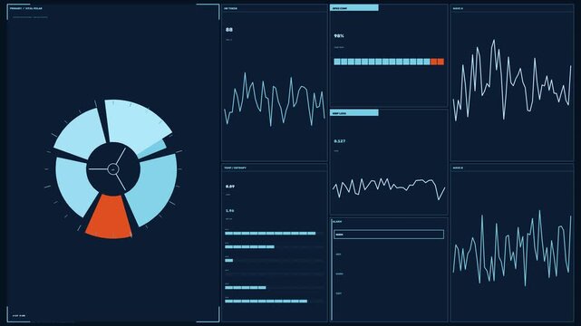 Medical Vital Signs HUD Seamless Loop
