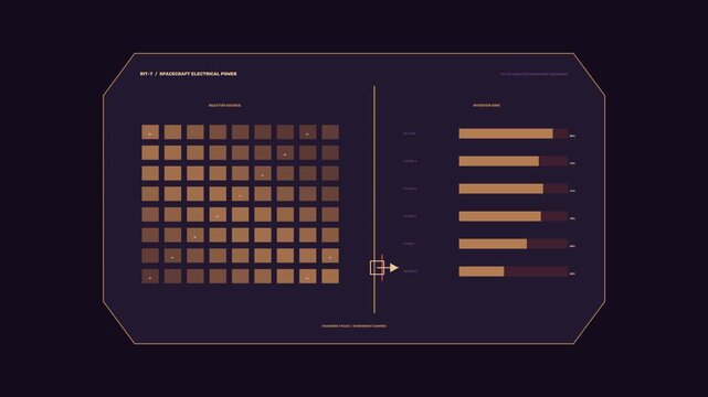 Spacecraft Electrical Power HUD Seamless Loop