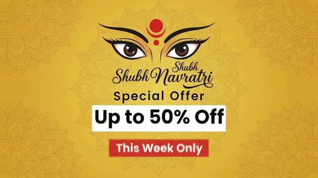Special Offer Up to 50% Off Indian Festival Sale with Diyas and Decorative Festive Background