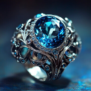 A sparkling gemstone or intricate detail on a ring or necklace