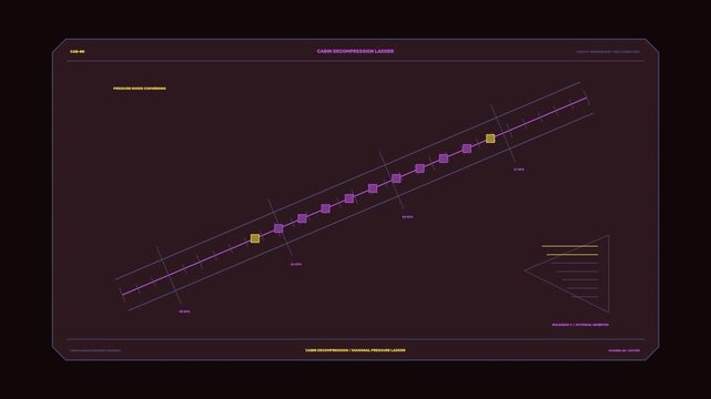 Spacecraft Cockpit Decompression Warning HUD Seamless Loop