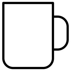 Fototapeta premium glass coffe simple icon