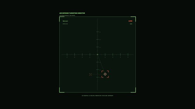Air Defense Targeting HUD Seamless Loop