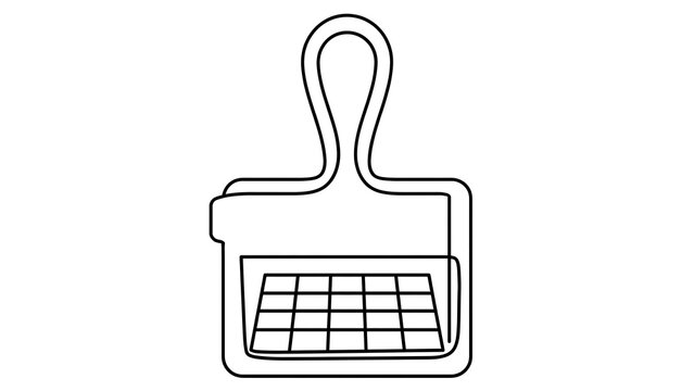 Computer keyboard icon on white background.