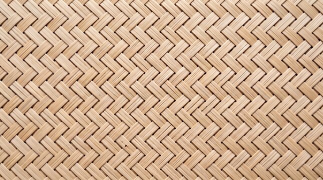 Natural Woven Wooden Texture Background with Herringbone Pattern