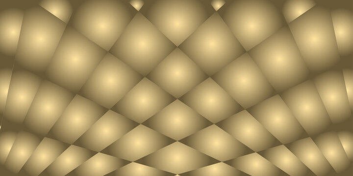 Abstract geometric background with golden diamond pattern creating textured gradient effect for luxury design presentation.