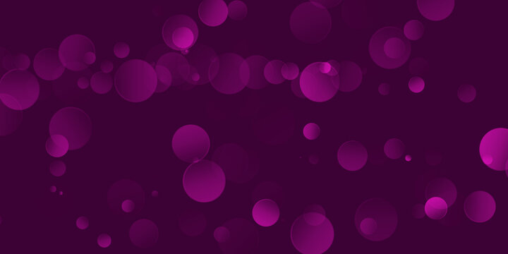 Abstract background, with floating purple, bokeh circles on, a solid dark, backdrop for digital