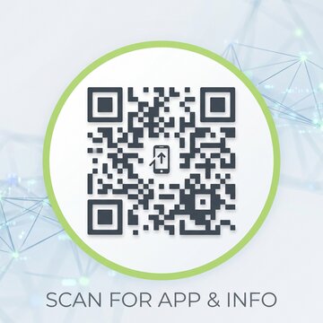 Qr code for app download and info