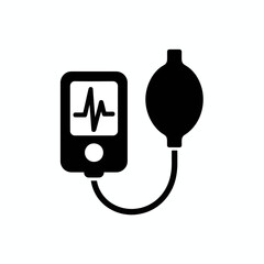 Fototapeta premium Medical Device Monitoring Equipment with Heart Rate Display.