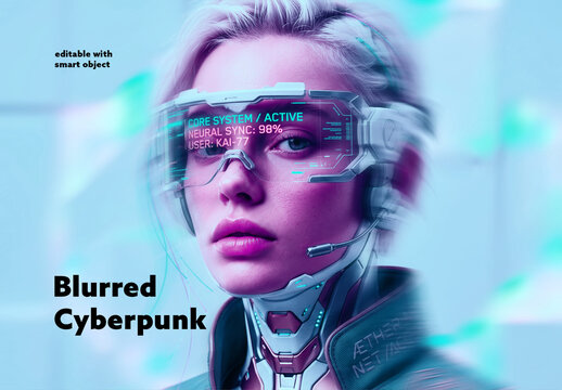Blurred Cyberpunk Effect