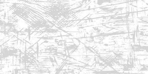 Fototapeta premium Abstract scratched surface texture with light gray distressed lines on a white background for grunge design elements