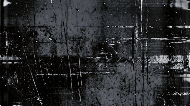Dark grunge texture background with scratched film effect for artistic photo editing overlay vintage poster design and creative media production assets
