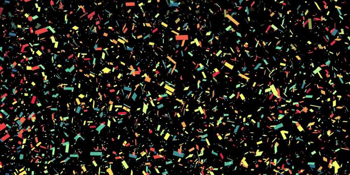 Vertical confetti glow burst pack. 3D render. Four glowing confetti explosions rising upward in vertical format.