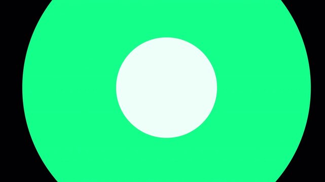 Simple round transition mask animation on alpha channel. 4K Video