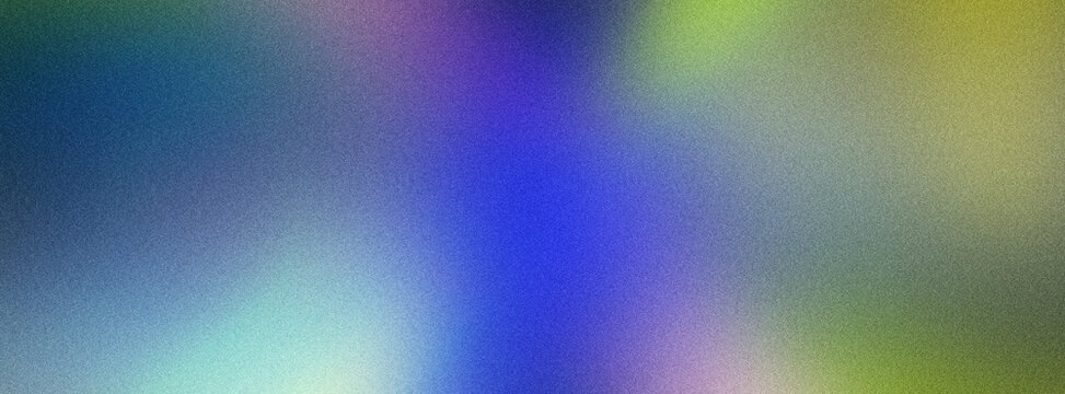 Multicolor grainy mesh gradient background with blue and yellow highlights for creative splash screens.