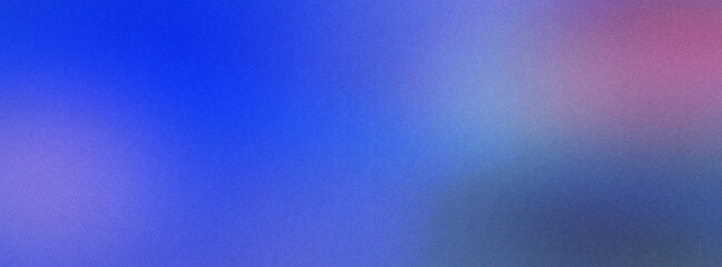 Fototapeta premium Deep blue abstract gradient background with subtle noise and pinkish hue.