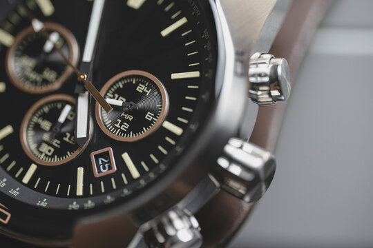 Chronograph watch showing precision time and luxury design