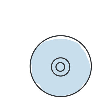 Simple CD or DVD icon