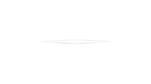 White lens flare effect with soft glow on transparent background