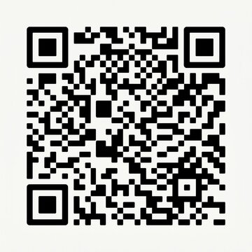 Qr code on black and white grid background