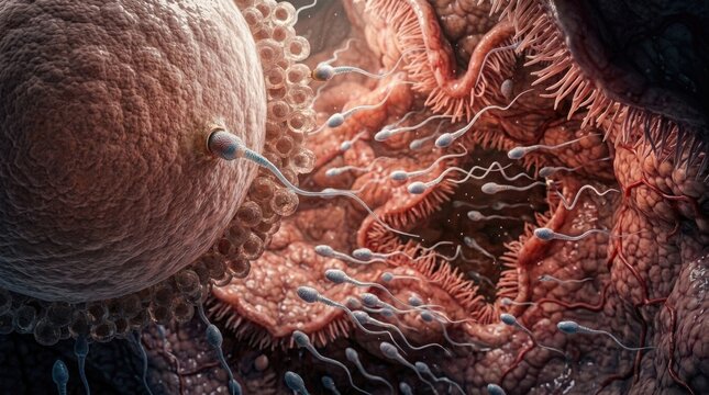 Human genesis commence: sperm navigation, fertilization process, female system, early development, internal journey, ovum merge, reproductive view, cellular origin.