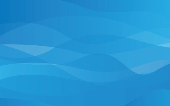 Abstract Blue Flowing Wave Gradient Background