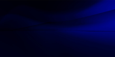 Obraz premium Modern Dark blue and bright blue gradient with smooth blending, creating a sleek and modern abstract background.conceptual art background