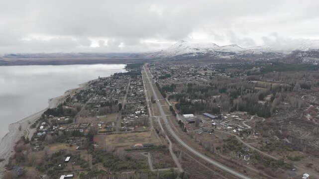 Dina huapi, Patagonia Argentina Drone Footage 4K DLog-M